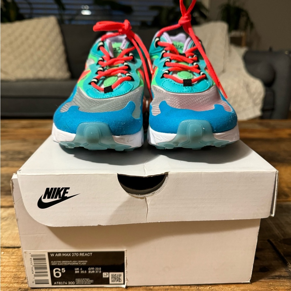 Neon Air Max 270 React - Picture 4 of 4